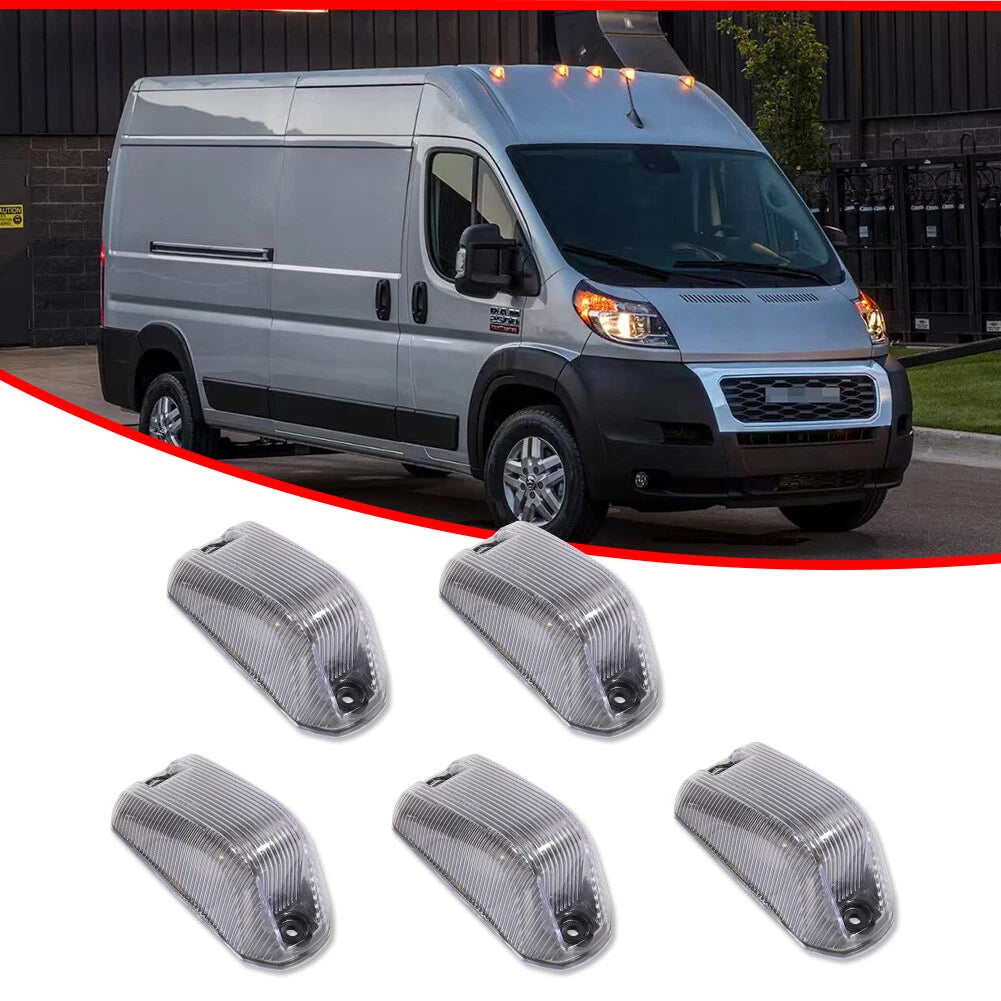 Front Cab Roof Running Light Covers for Dodge RAM Promaster (2014–2023)