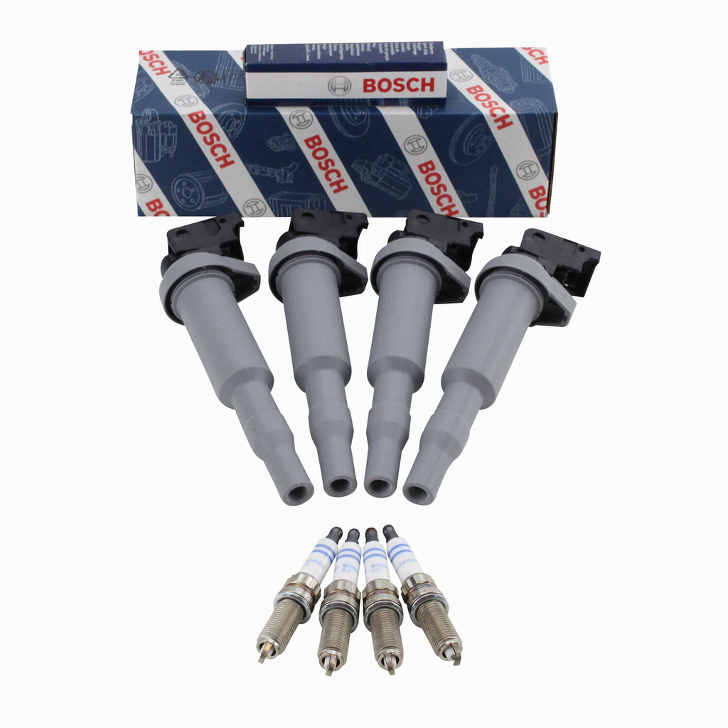 Set of 4 Ignition Coils & Spark Plugs for BMW F22 F25 F30 (2012–2019)