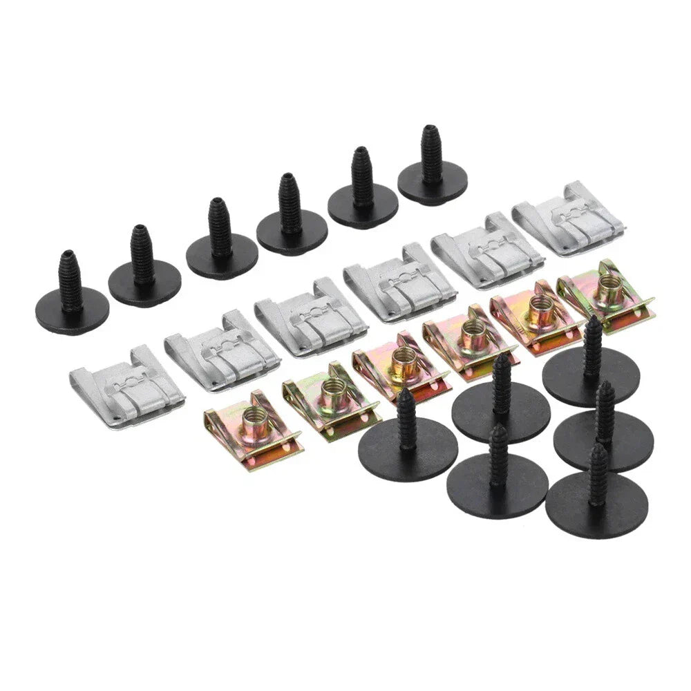 24x Engine Undertray Clip Screw Splashguard Fastener for Mercedes W211