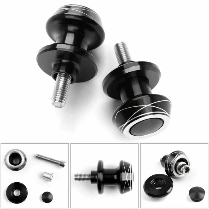 Pair of 8mm CNC Swingarm Spools for Suzuki Honda (T9)