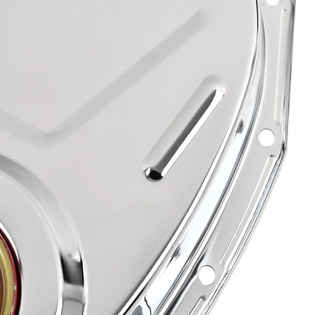 Chrome Timing Chain Cover for SB Chevy V8 283 327 350 383 400 (1960–2002)