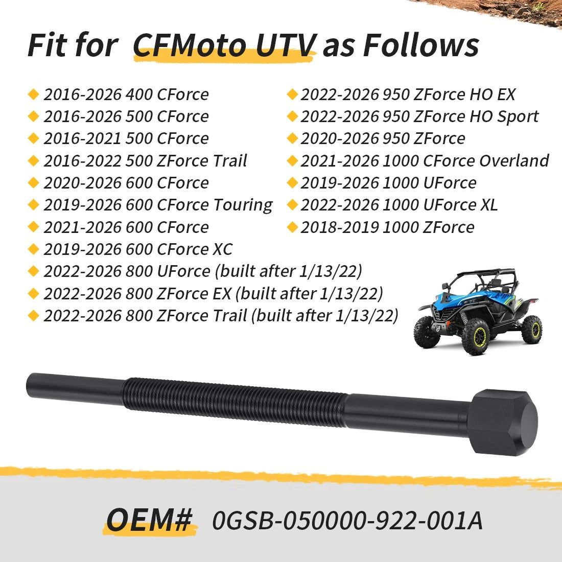 Clutch Puller Tool for CF-Moto ZForce 500 800 950 1000 (0JY0-050000-922-002)