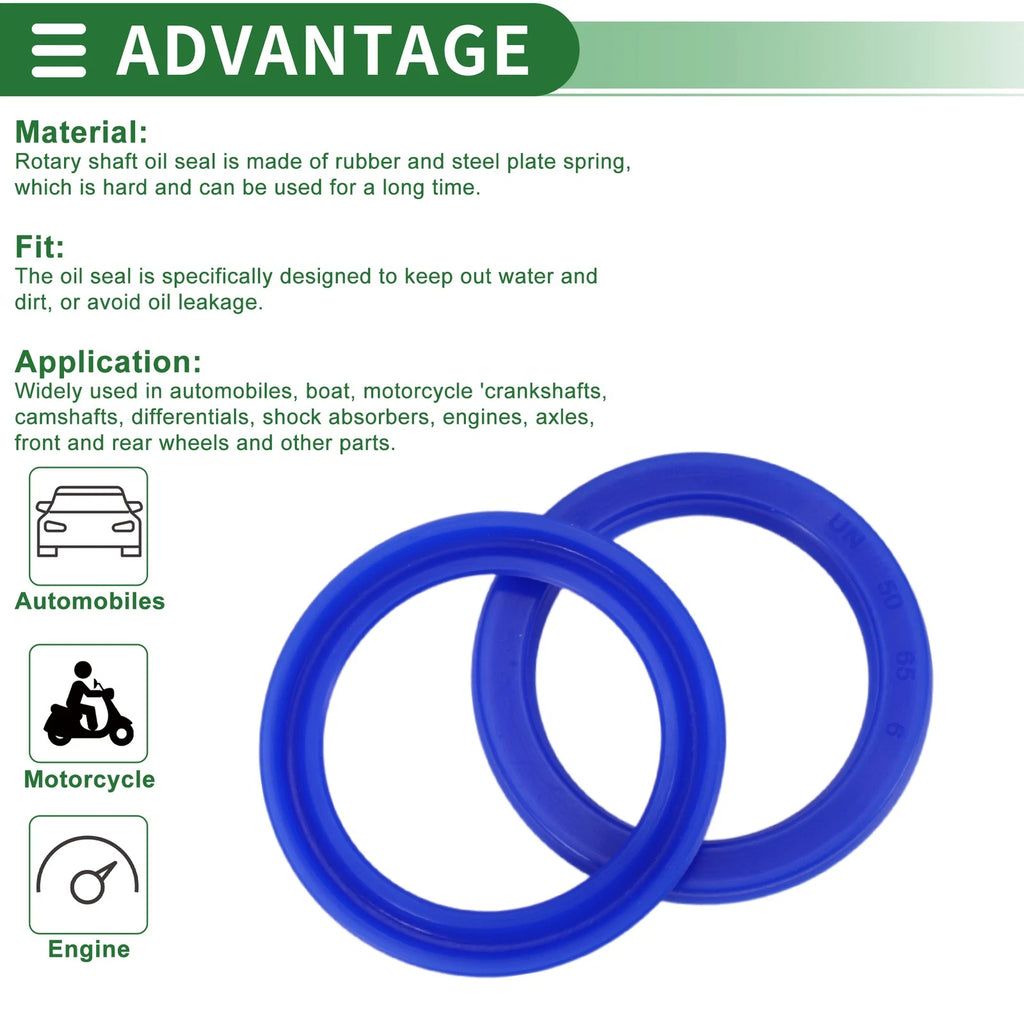 Set of 5 Oil Seal Ring 50x65x6mm for Rotary Shaft (High Pressure)