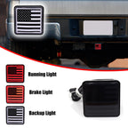 Smoked LED Brake Light for Trailer Hitch 2" (Fit American Flag)