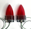 Tail Light Assembly Pair for 1959 Cadillac DeVille Right Left Red Lens