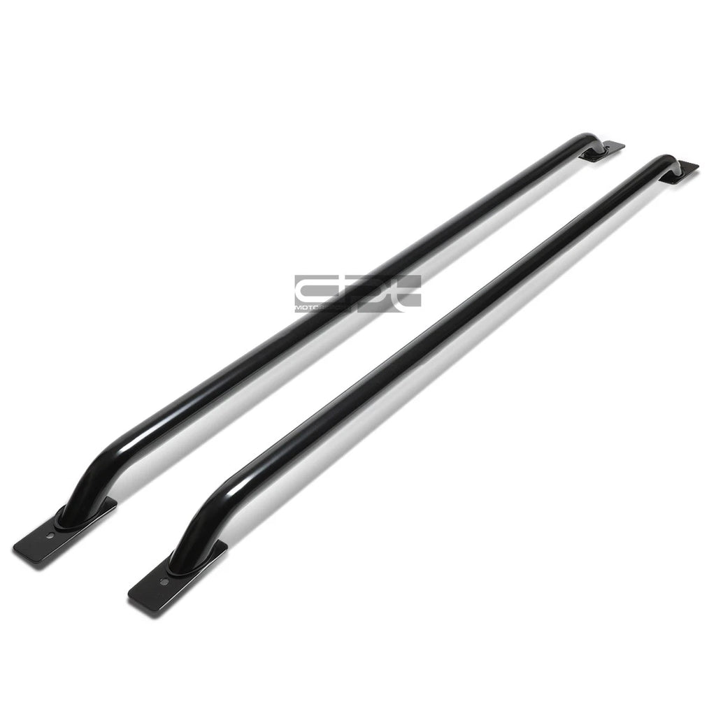 Set of 2 Black Mild Steel Truck Rail Bars for Silverado/Sierra 1500 (2007–2013)