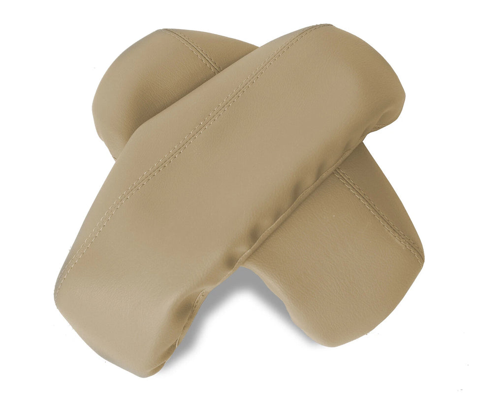 Leather Center Console Lid Pull Cover for Audi A8 (2011–2017) Beige