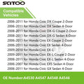 Set of 4 Engine Motor Trans Mounts for Honda Civic 1.8L (2006–2010)