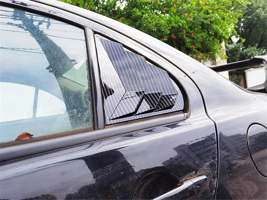 Carbon Fiber Side Window Covers for Mitsubishi Lancer EVO (2003-2006)