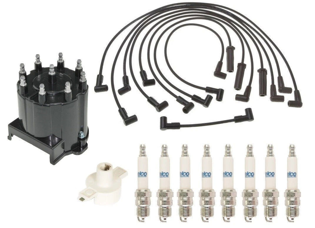 ACDelco Ignition Kit for Chevy Buick 5.7L (Distributor, Rotor, Cap, Wires, Plugs)