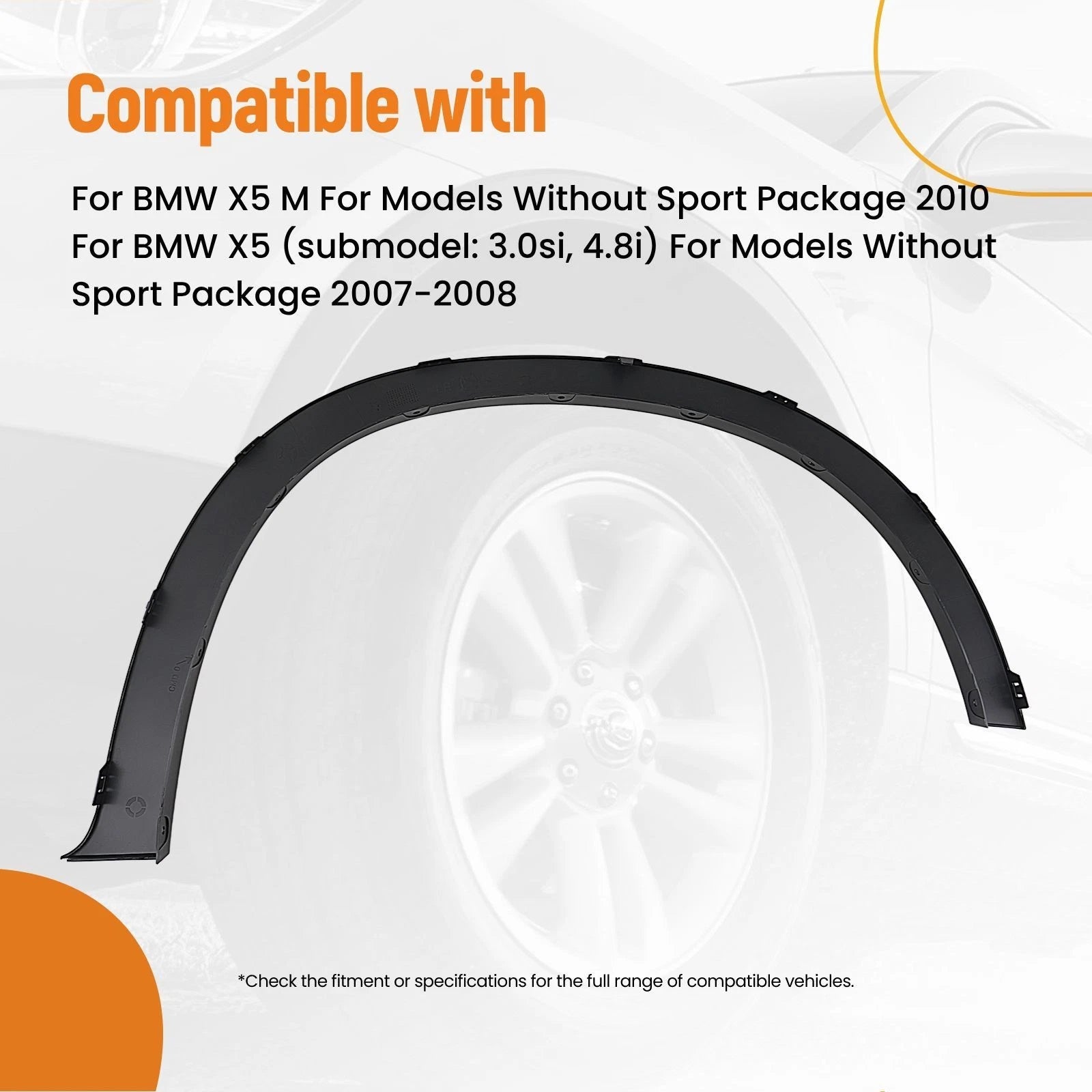 Driver Side Fender Molding for BMW X5 (2007–2013) BM1290100