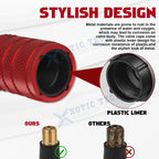 Anodized Aluminum Tire Valve Stem Caps Dust Cover for Universal Fit (4-Pack)