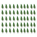50pcs 1.88" Pine Trees for Railroad Landscape Scenery