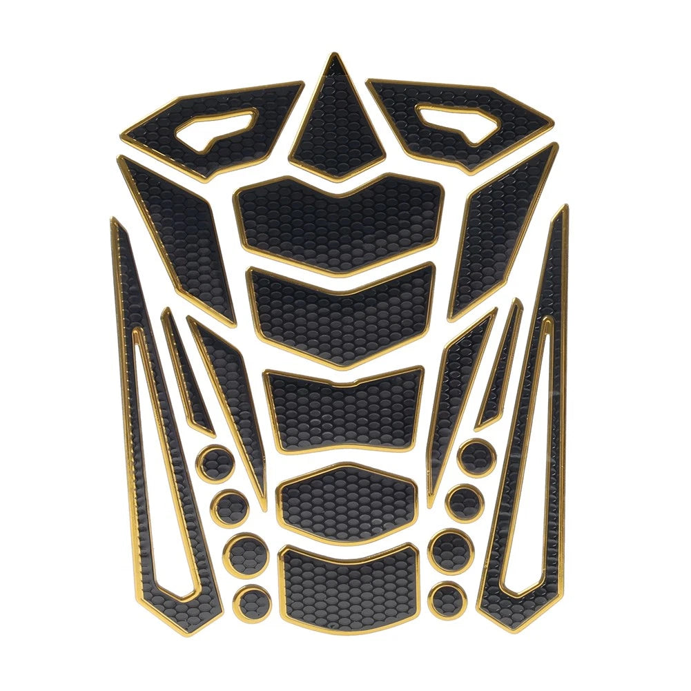 Motorcycle Oil Fuel Tank Pad Cover Guard Protector Decal Sticker Gold for