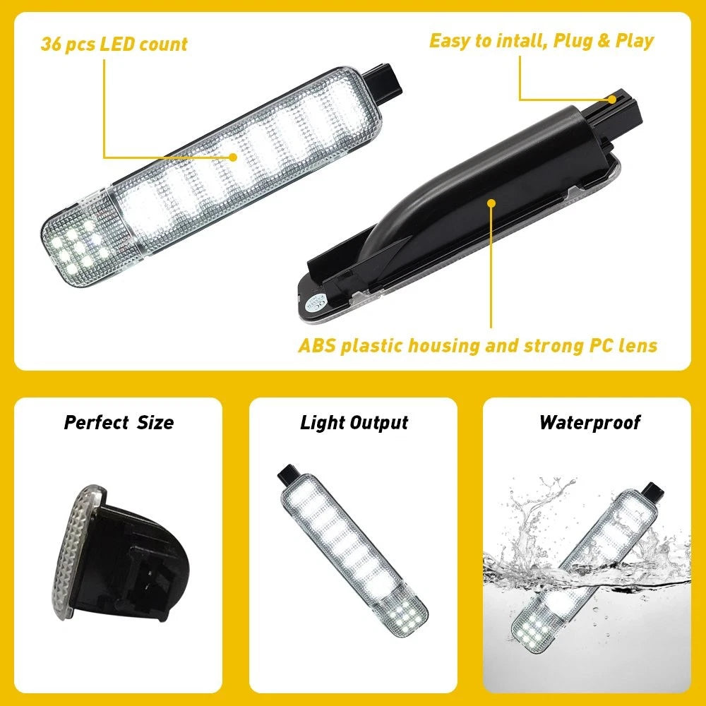 2X LED Door Courtesy Light for Chevy Silverado GMC Sierra Suburban Tahoe Yukon