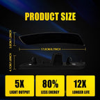 2X Smoked Lens White LED Front Side Marker Lights for Cadillac CTS ATS (2015–2020)