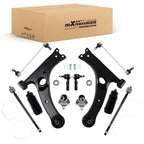 12PC Front Lower Control Arm Ball Joints Tie Rods for Toyota Corolla Matrix (2009–2013)