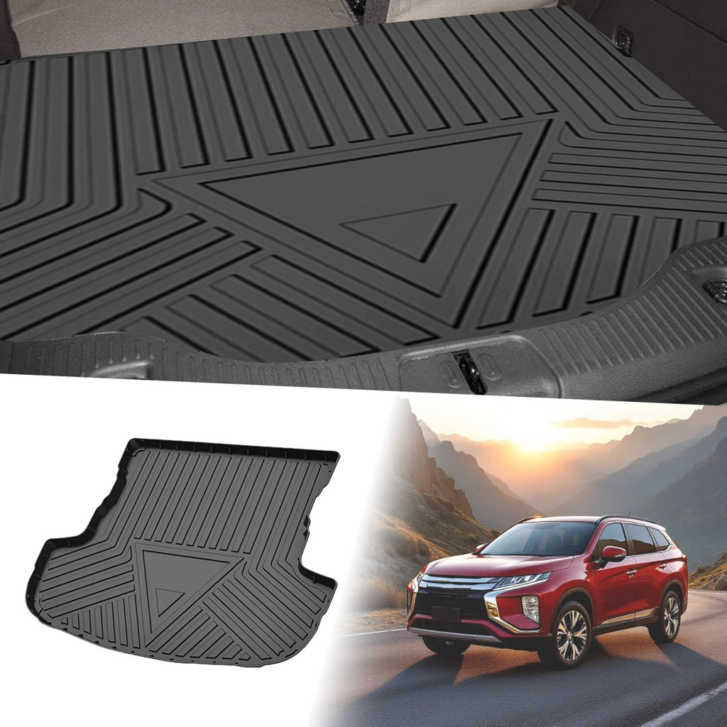 Flat Face Cargo Liner Rear Trunk Mat for Mitsubishi Outlander (2014–2021) TPE
