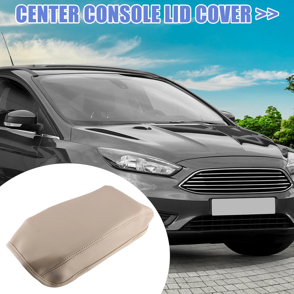 Center Console Armrest Cover for Honda Civic (2012–2015) Faux Leather Beige