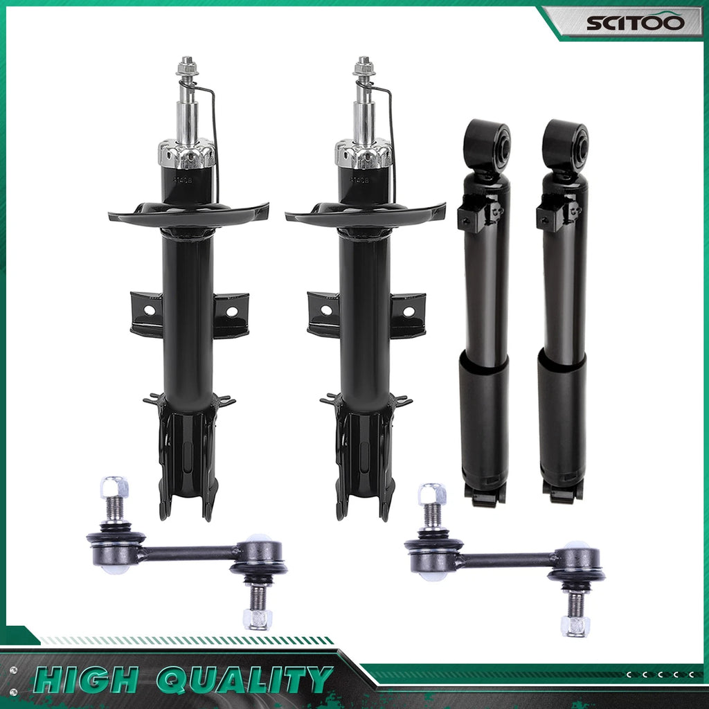 Set of 4 Front Struts Rear Shocks Sway Bars for Hyundai Santa Fe (2010–2012) & Kia Sorento (2011–2013)