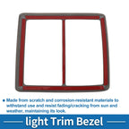 Front Row Headlight Trim Bezel for Toyota Tacoma (2016–2023) Light Brown