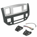 Double Din Dash Install Bezel Kit for Dodge Ram (2006-2009) Silver Slate Gray