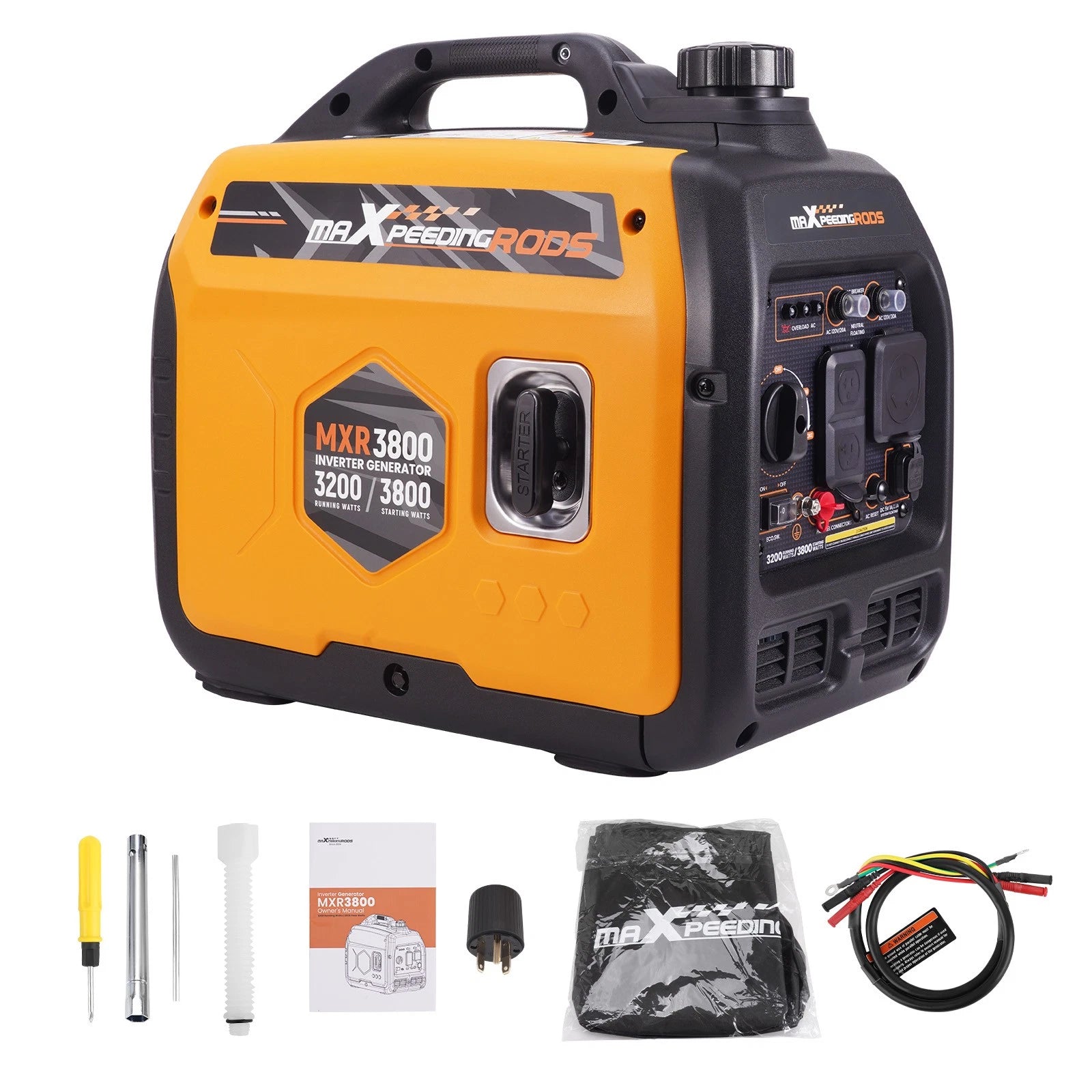 Portable Inverter Generator 3.2-3.8KW for Camping Home Backup