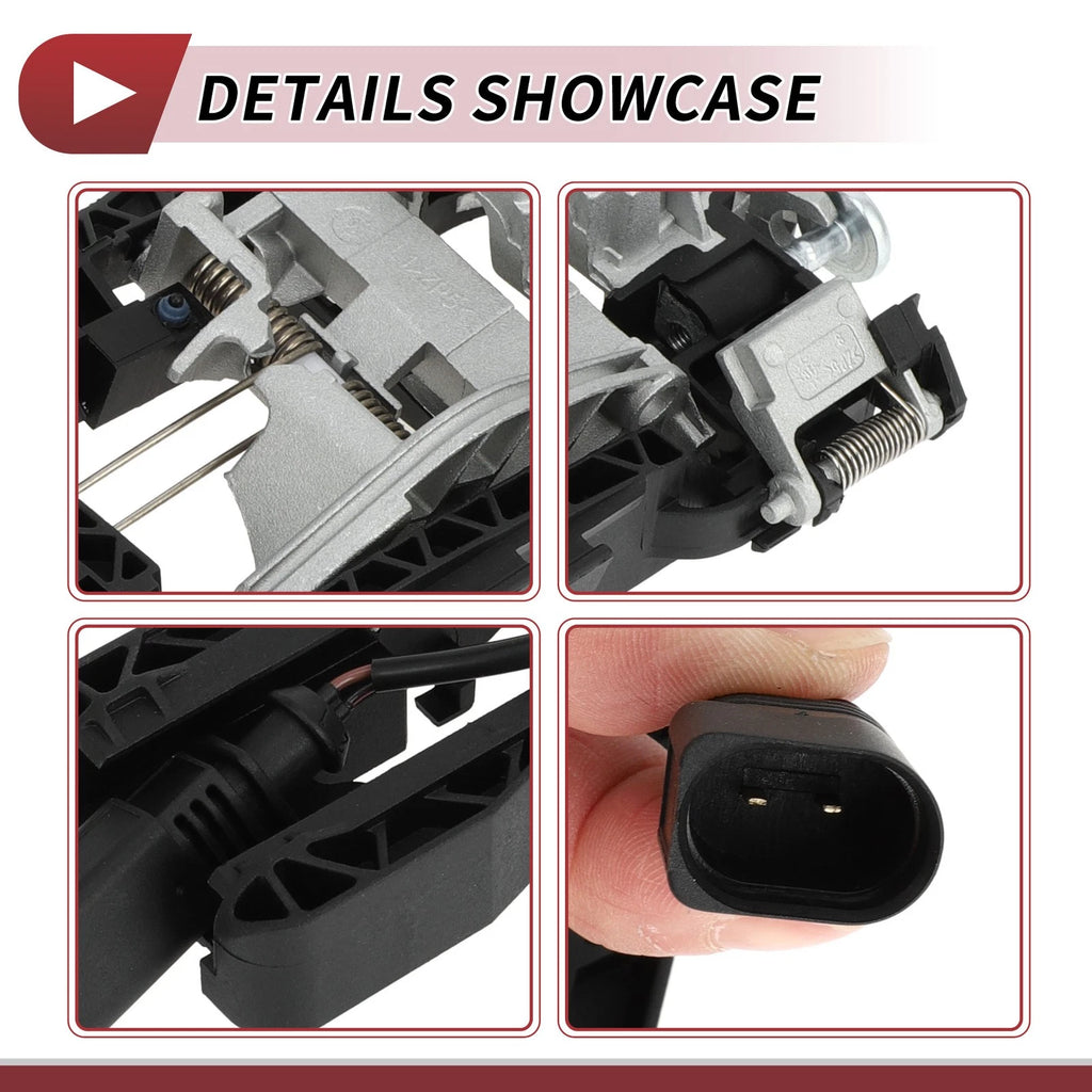 Front Left Door Handle Carrier for Volkswagen CC (2009–2017) No. 3C8837885 Black