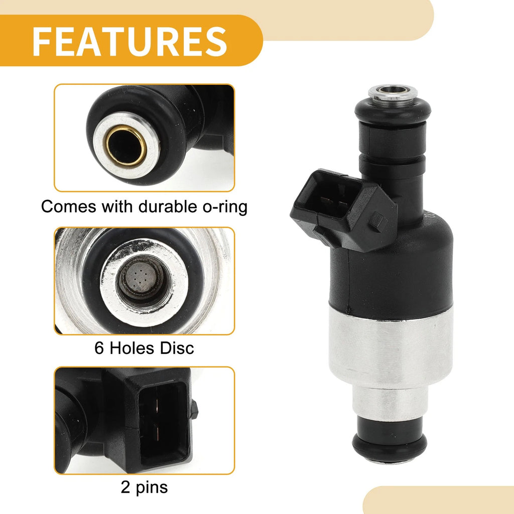 Fuel Injector No. 17124782 for Buick Regal (1988–1993) 1 Pc Black