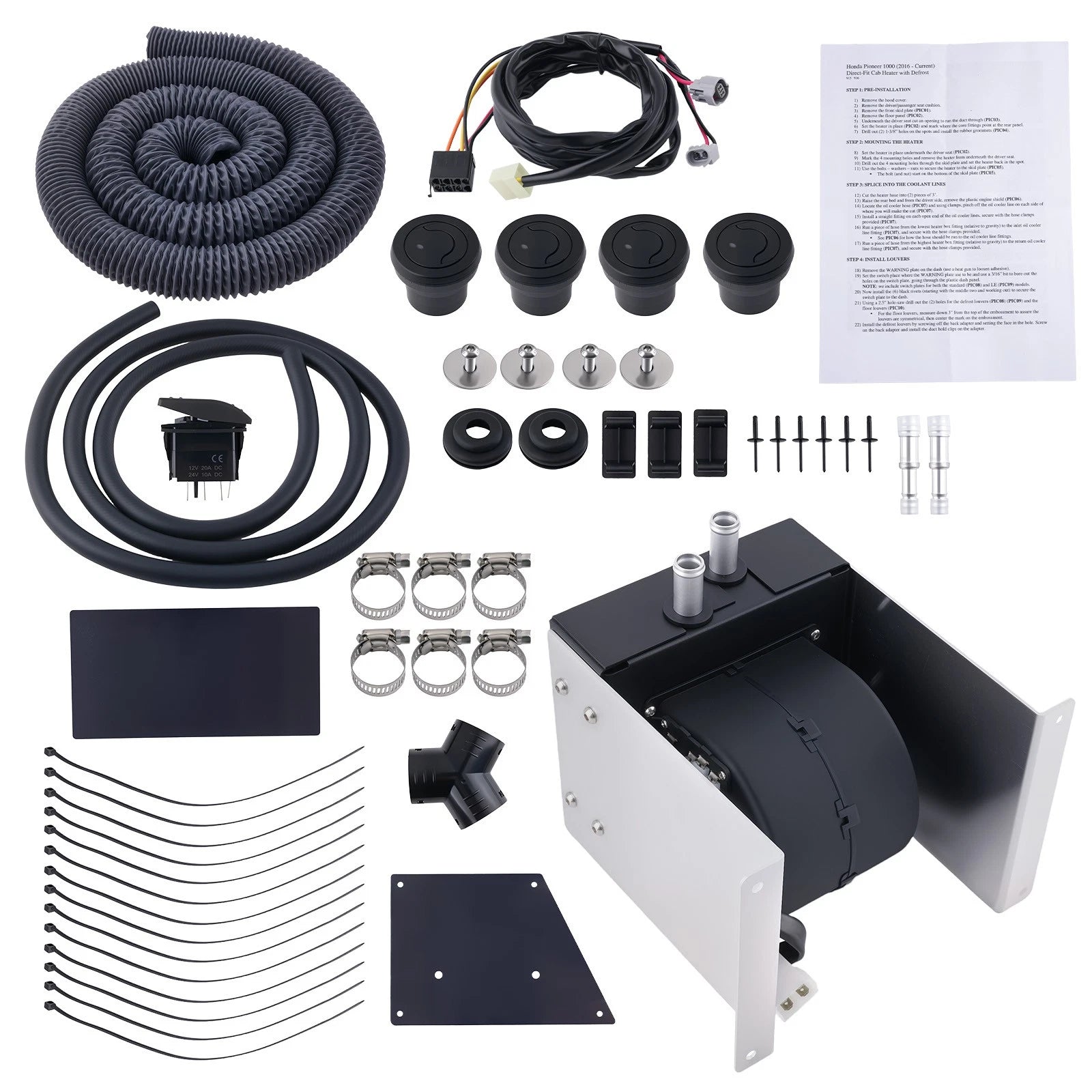 1X Cab Heater with Defrost Kit for Honda Pioneer 1000 (2016–2020) SSHK915-00