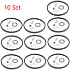 Set of 10 Carburetor Needle Seat Repair Kits for Tecumseh 631021 631021A 621021B