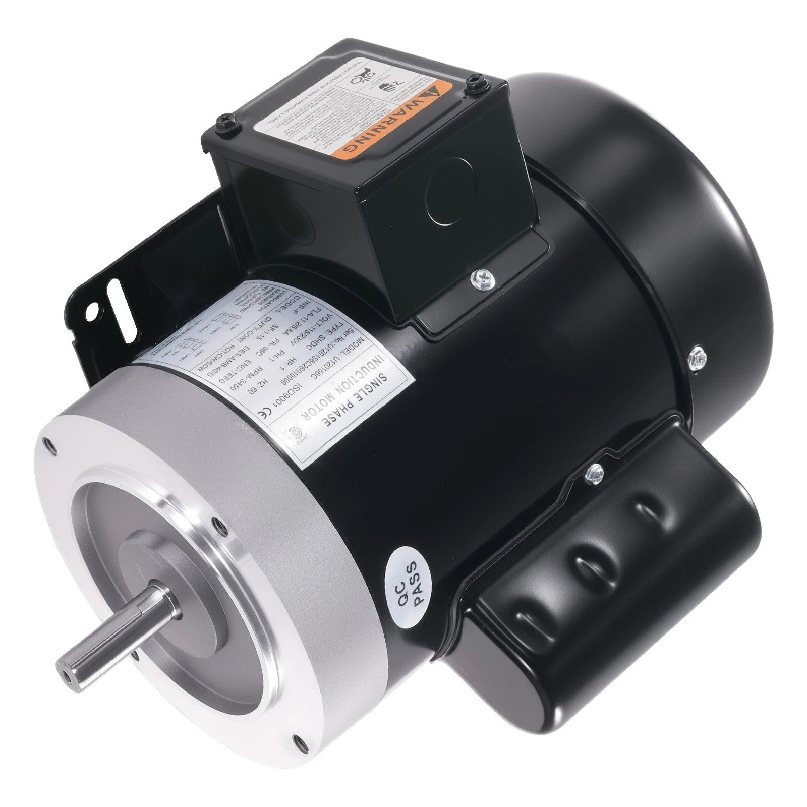 1HP Electric Motor for 56C Single Phase (115/230V)