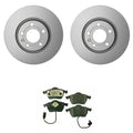 Hella Pagid Front 312mm Rotors Disc Brake Pad Kit for Audi A6 (1998–2011)