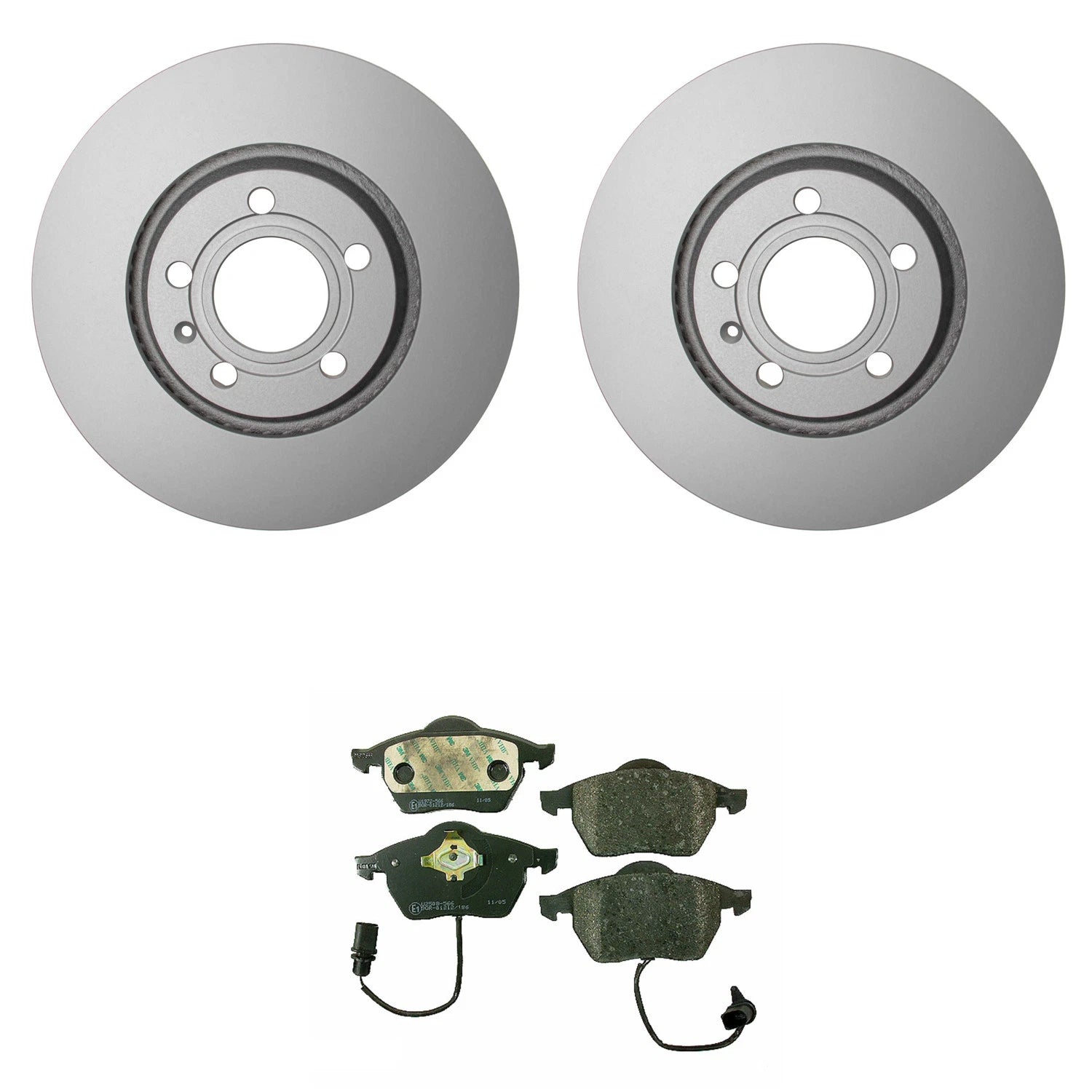 Hella Pagid Front 312mm Rotors Disc Brake Pad Kit for Audi A6 (1998–2011)