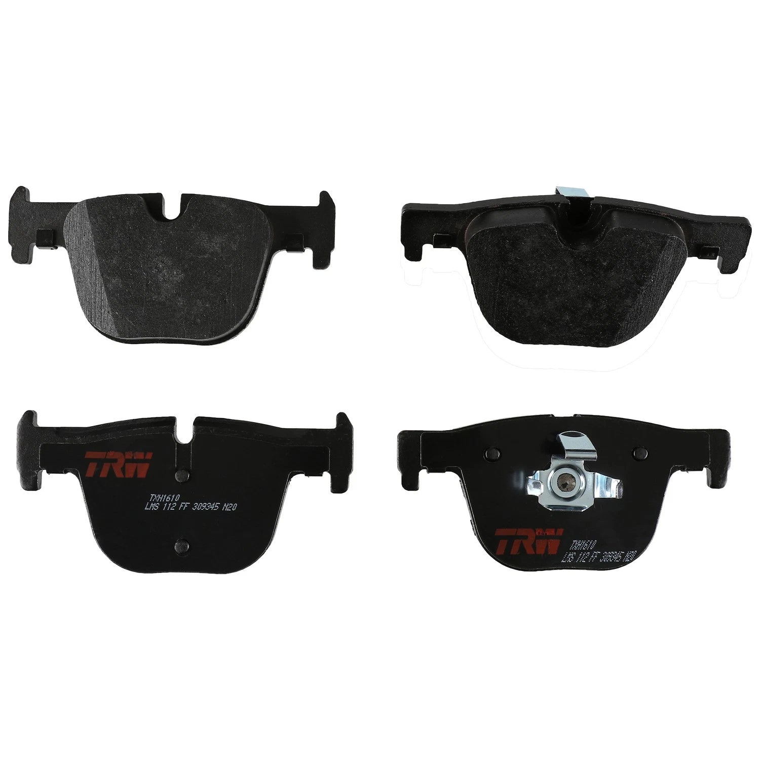 Set of 4 Disc Brake Pads for BMW 335i xDrive (2013–2015)