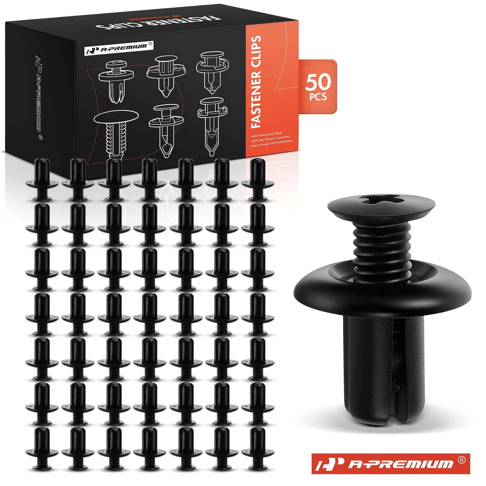 50Pcs Screw-Type Fender Liner Retainer Clips for Hyundai Kia 