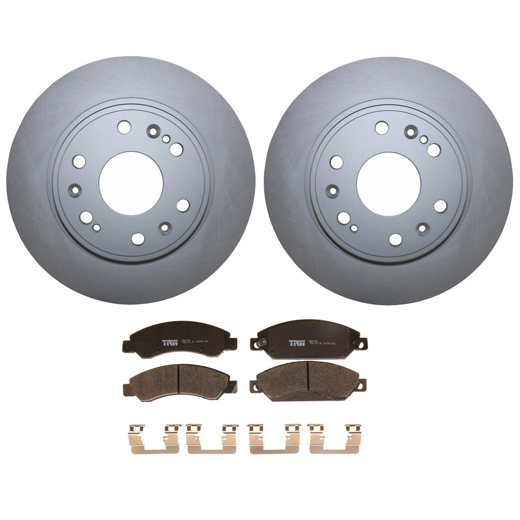 Front Brake Kit 330mm Disc Rotors & TRW Metallic Pads for Cadillac Chevrolet GMC