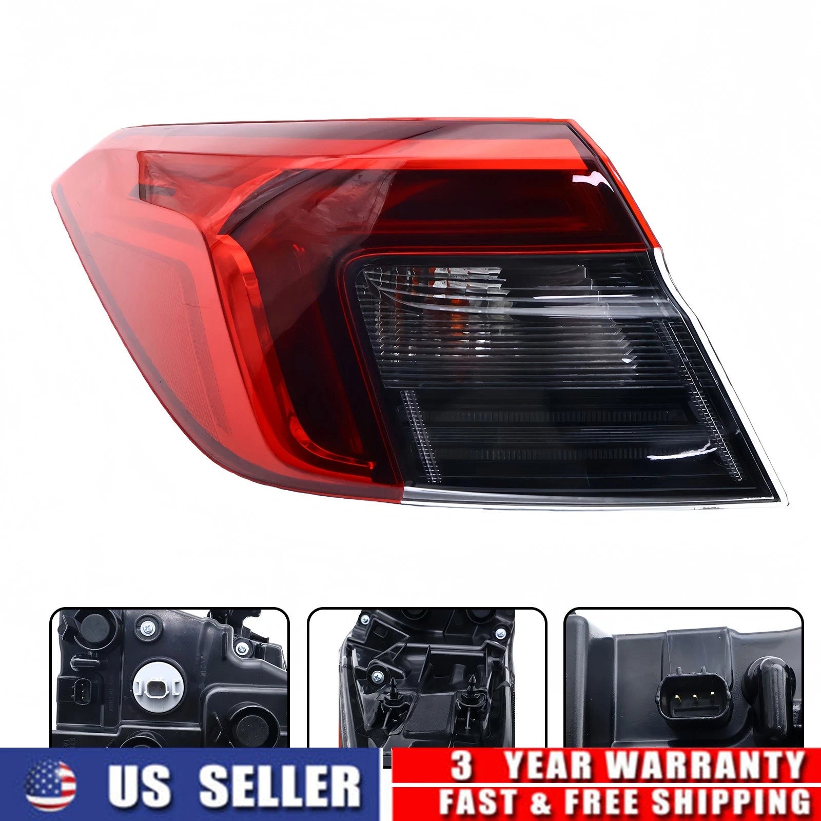 Outer Rear Tail Light for Honda Civic Sedan (2022–2024) LH Side