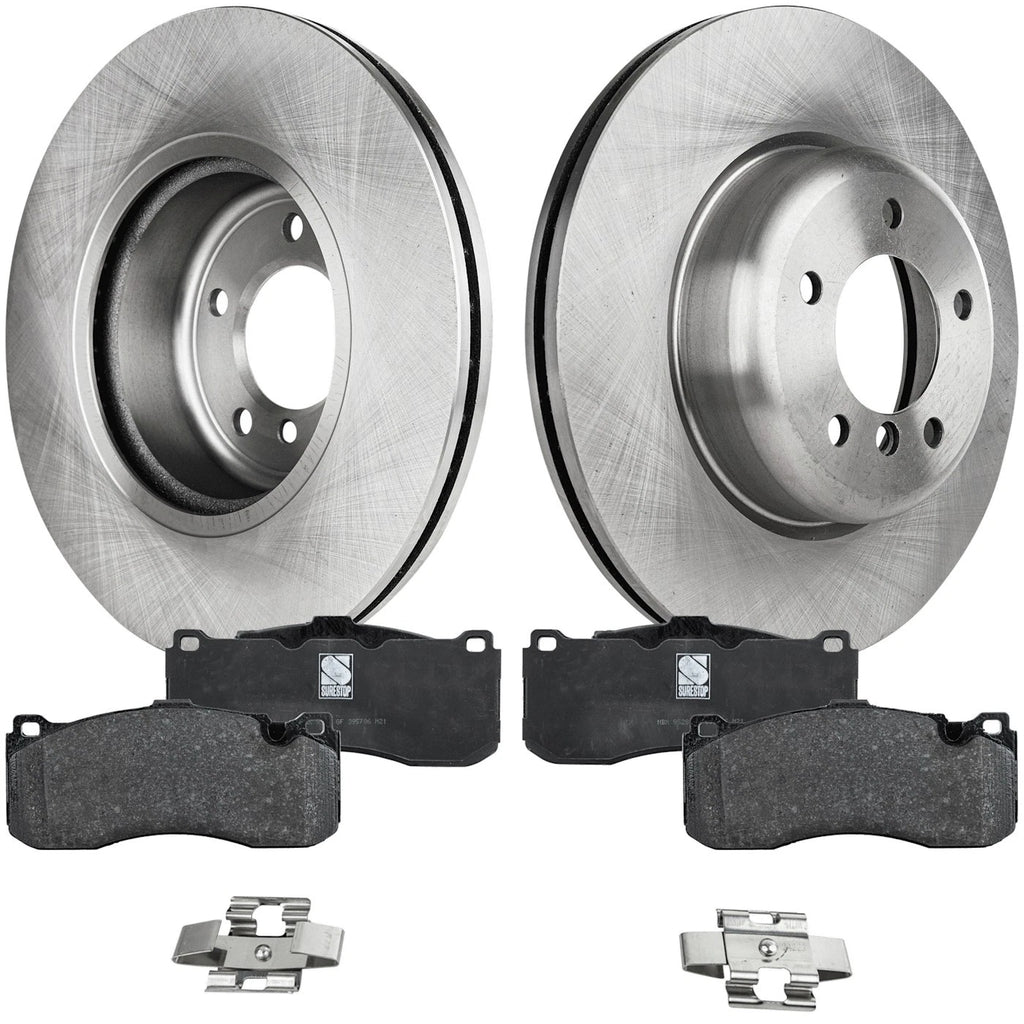 Front Brake Disc Rotors and Pads Kit for BMW 135i (2008–2013)
