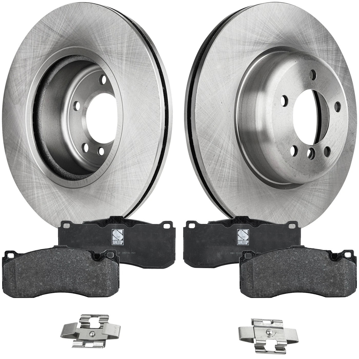 Front Brake Disc Rotors and Pads Kit for BMW 135i (2008–2013)