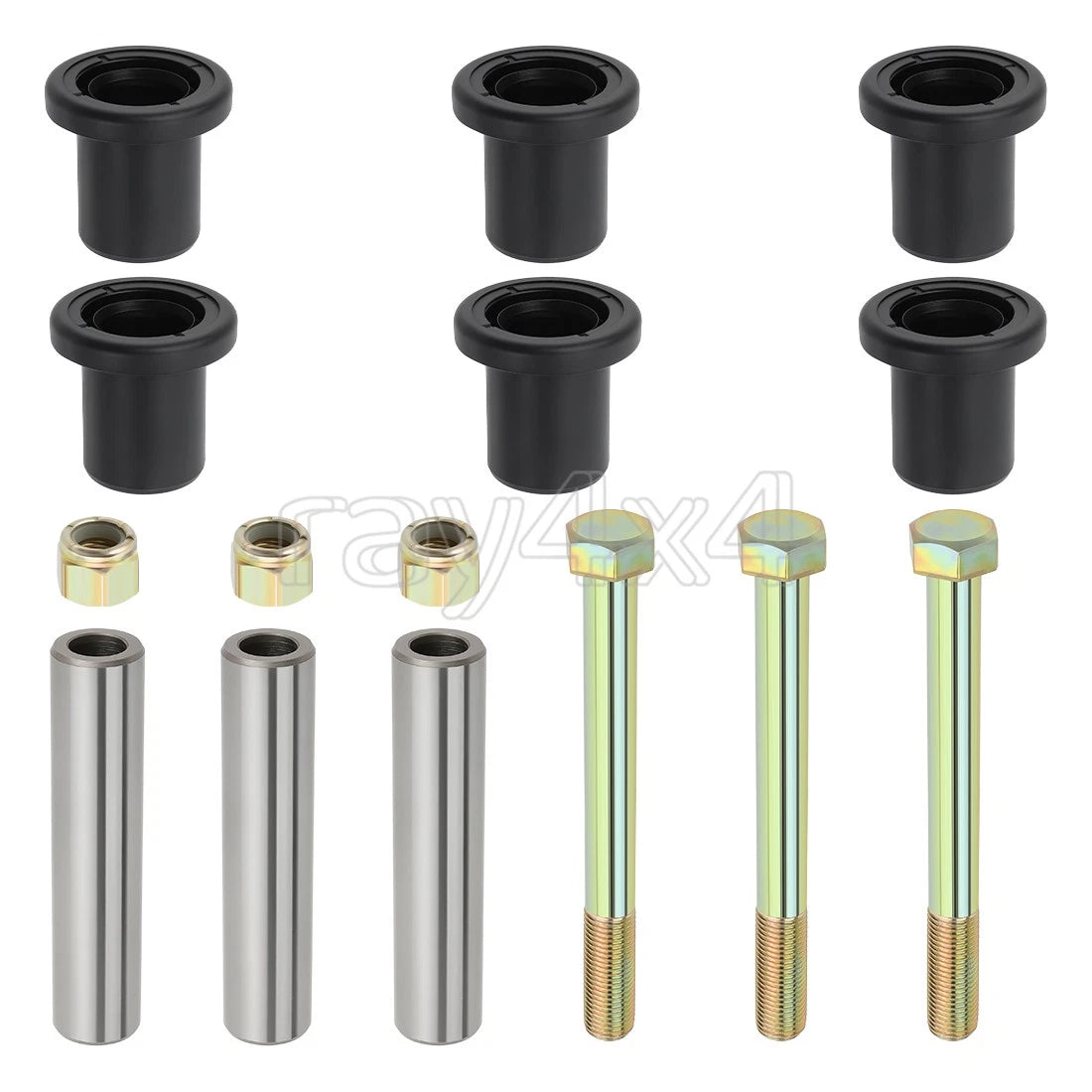 Rear Upper A-Arm Bushing Kit for Polaris Hawkeye 325 400 Sportsman MV7 ETX 500