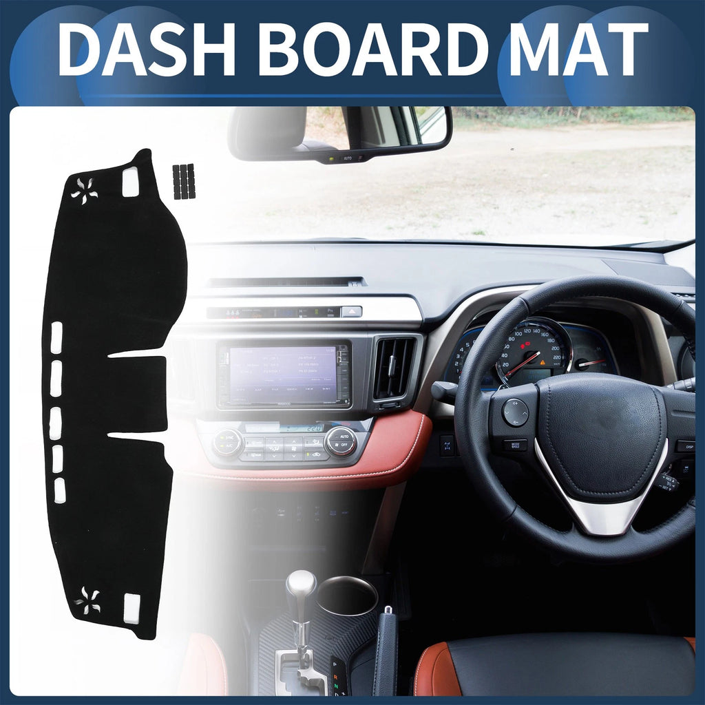 Dashboard Cover Mat for Toyota RAV4 (2020–2024) Sun Protector Pad Black