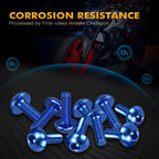 CNC Aluminum Windshield Fasteners Bolts Kit M5 for Honda (Universal)