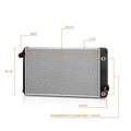 2-Row Lightweight Cooling Radiator for International 7300 7400 7500 7600 (2002–2007)