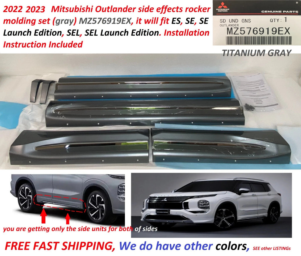 Rocker Molding for Mitsubishi Outlander (2022–2025) MZ576919EX Gray