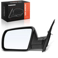 Left Driver Manual Mirror with Manual Folding Chrome for Toyota Tundra (2007-2013)