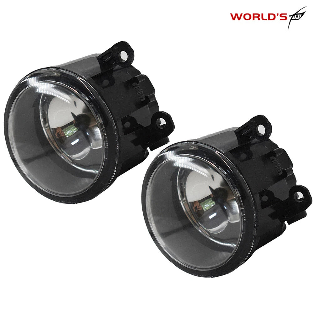 Set of 2 Driving Fog Light Lamp Housing for Acura Ford Honda Nissan Subaru