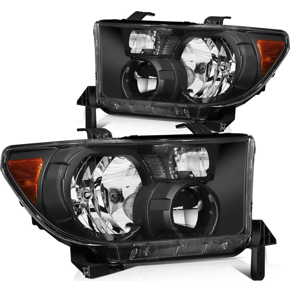 Set of 2 Headlight Assemblies for Toyota Tundra (2007–2013)