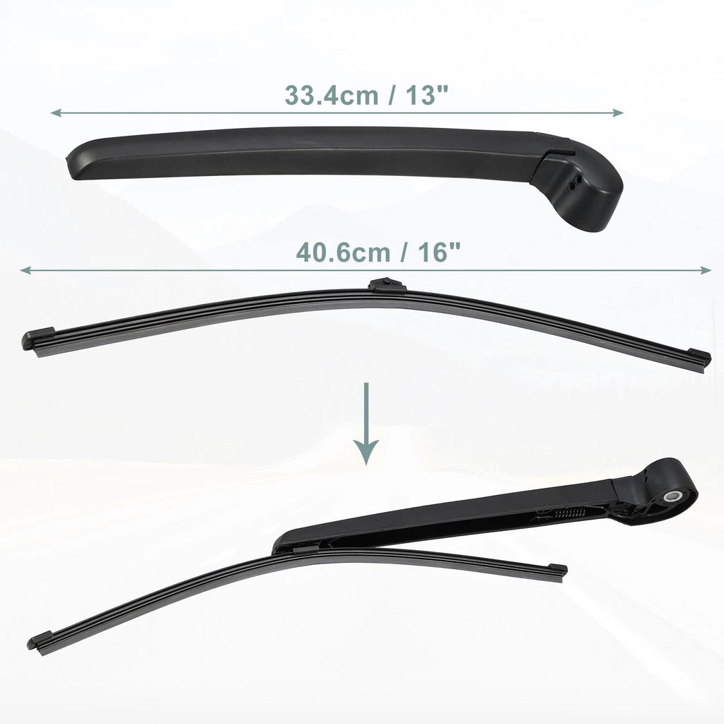 Rear Wiper Blade Arm Set for Audi A4 Allroad Quattro (2009–2016)