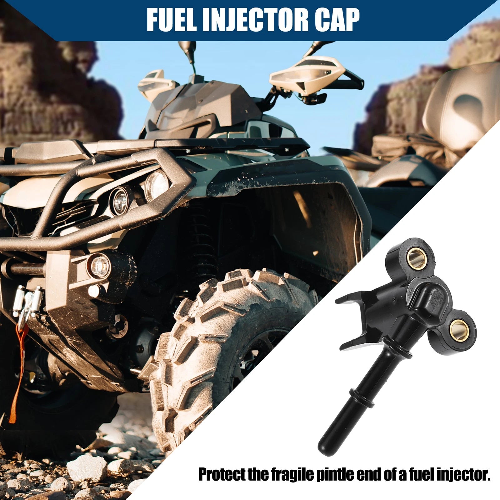 Fuel Injector Cap for Honda Foreman (2014–2019) 1Pcs Black